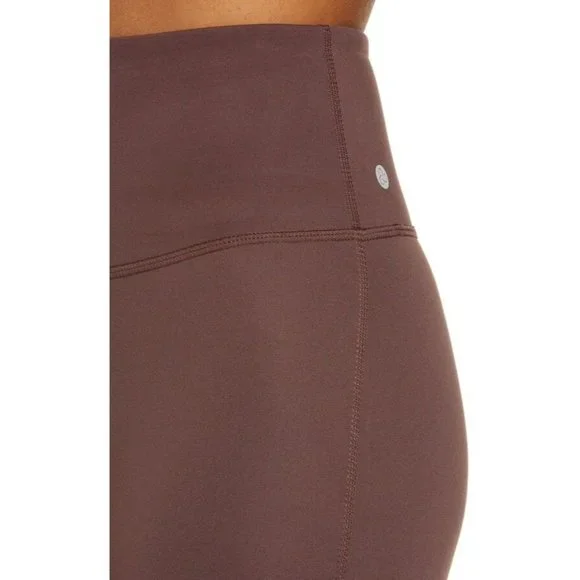 Zella Studio Lite High Waist Capri Crop Leggings Brown Small 4-6 NEW - Picture 4 of 8